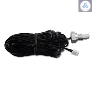 10K NTC Thermistor Line Cable Temperature Sensor Probe 1M Length with M6 Thread for Temperature Controller