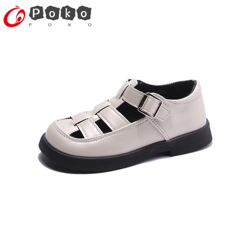 Giày Sandal Đế Bằng Hở Ngón Phong Cách La Mã Thời Trang Mùa Hè 2023 Mới Cho Bé Trai Gái