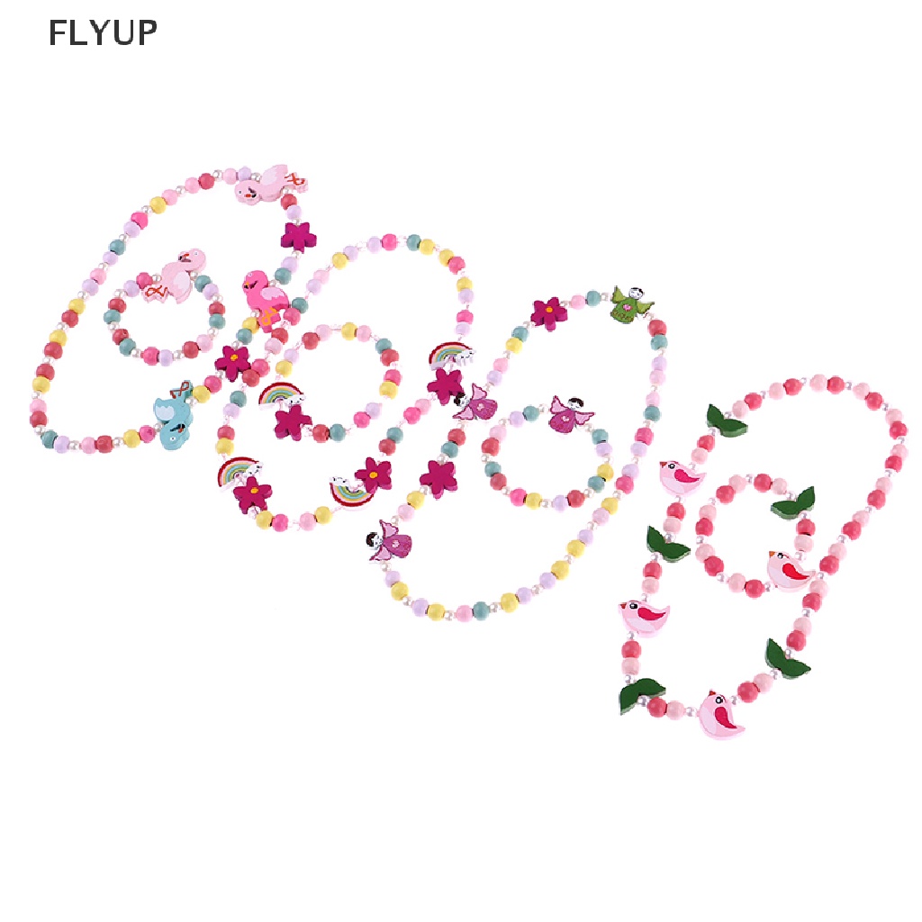 Vòng cổ Hạt Cườm Hoạt Hình Cho Bé Gái