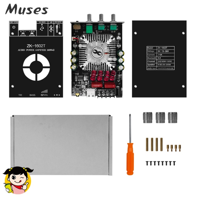 Bảng Mạch Khuếch Đại Âm Thanh Bluetooth 2.0 Công Suất 160w + 160w