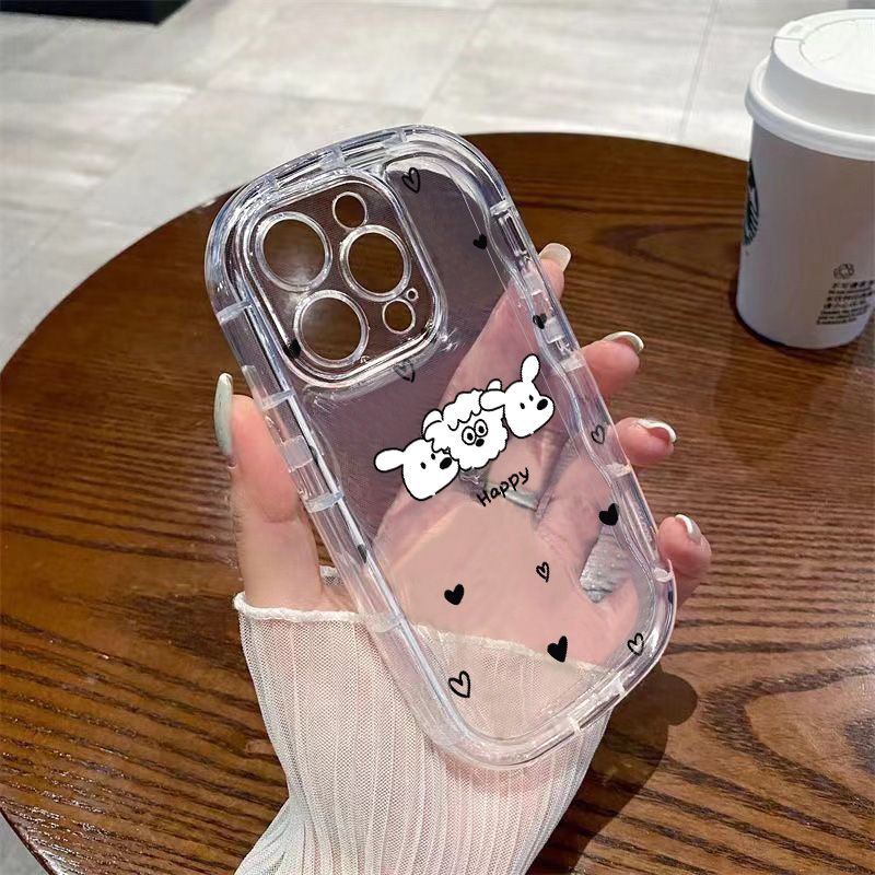 ✅Ốp Điện Thoại Mềm Trong Suốt Chống Sốc Hình Ba Chú Cún Cho Iphone xr xs promax 8p11 14 137 12