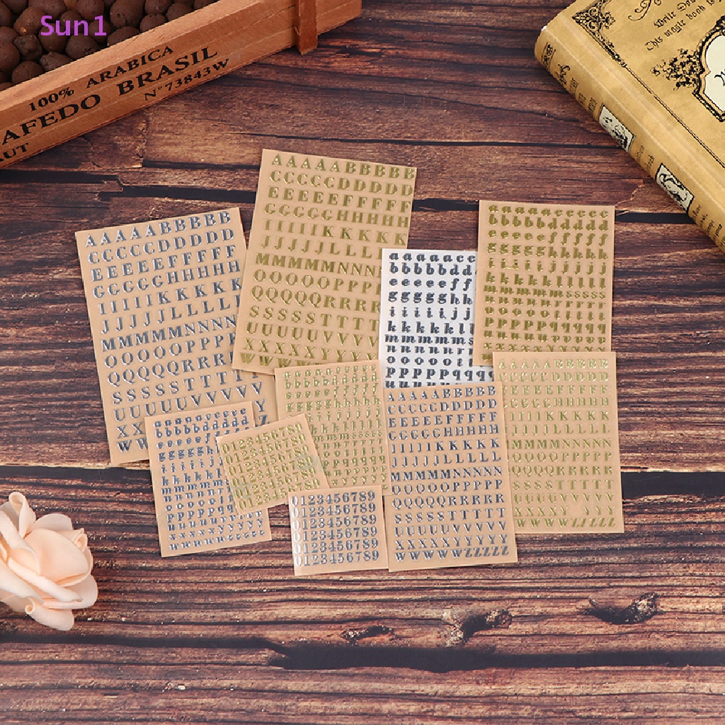 Set 3 Miếng Dán Hình Chữ Cái 3mm Trang Trí Đa Năng Tiện Dụng