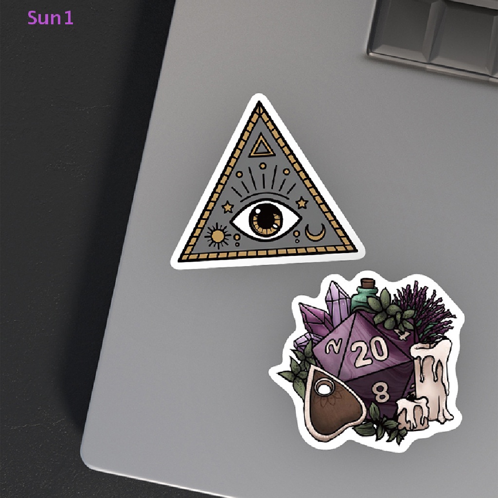 Set 50 Miếng Dán Chống Thấm Nước Trang Trí Phong Cách Retro