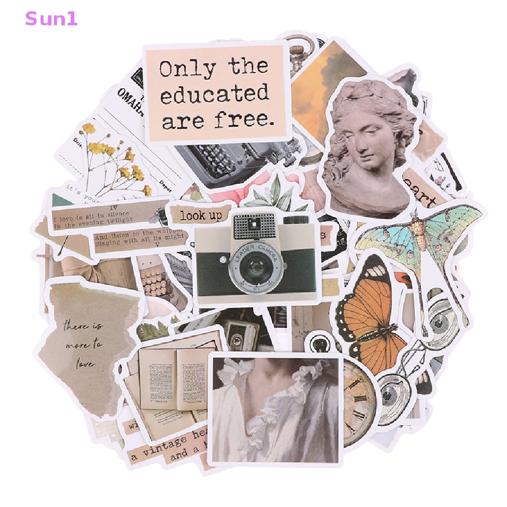 Bộ 50 Miếng Dán Họa Tiết Graffiti Hoạt Hình Dùng Trang Trí Laptop / Điện Thoại / Xe Hơi