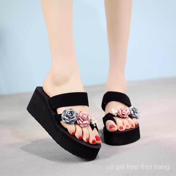 Dép Sandal Đế Xuồng Chống Trượt Thời Trang Mùa Hè Dành Cho Nữ