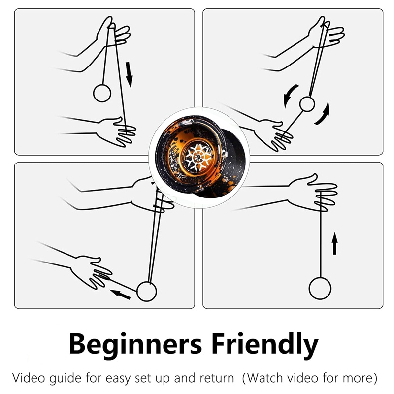 Đồ Chơi Yoyo Chuyên Nghiệp Cho Trẻ Em Kèm 10 Dây Yo