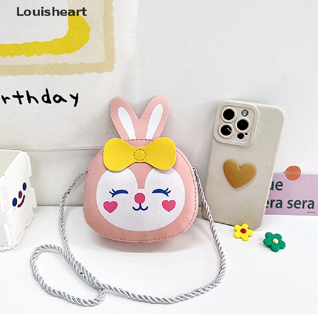 Túi Đeo Chéo Louisheart Hình Thỏ Hoạt Hình Đáng Yêu Dành Cho Bé Gái