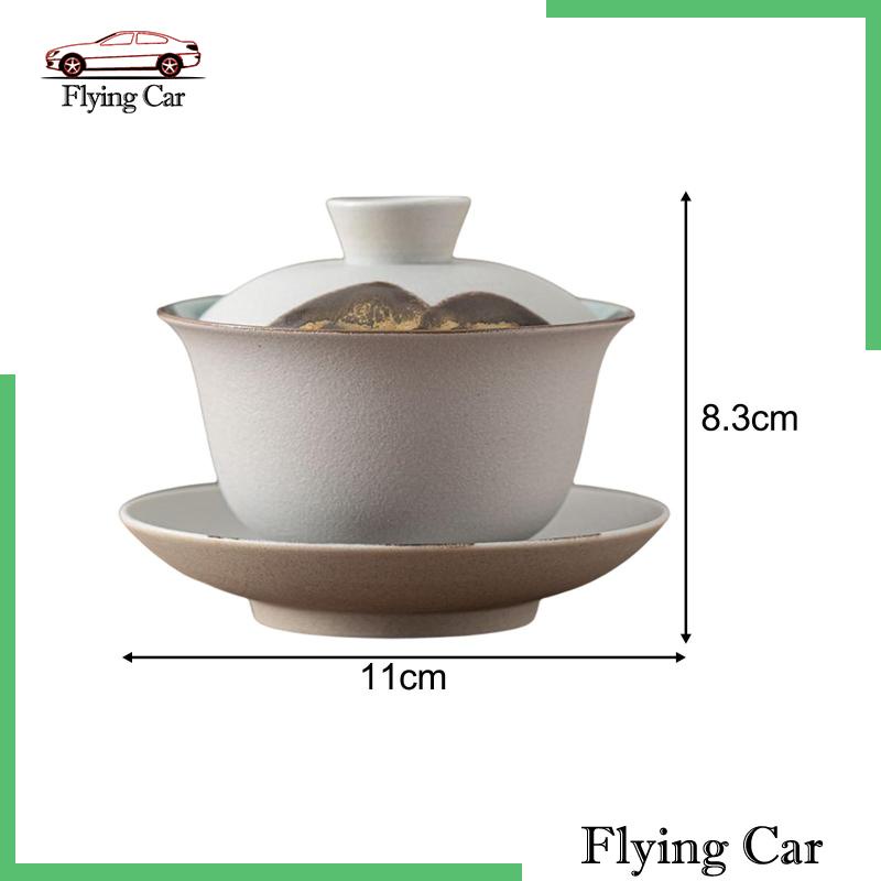 Tách Trà Bằng Sứ Có Nắp Phong Cách Truyền Thống Kungfu Lzdjfmy2