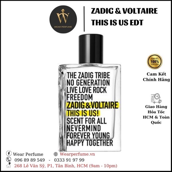 Nước hoa Zadig & Voltaire This Is Us EDT