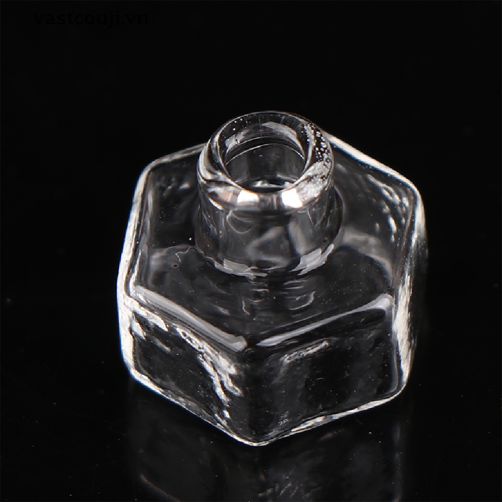 1 Bình Thủy Tinh mini Trang Trí Nhà Búp Bê Phong Cách vintage Châu Âu