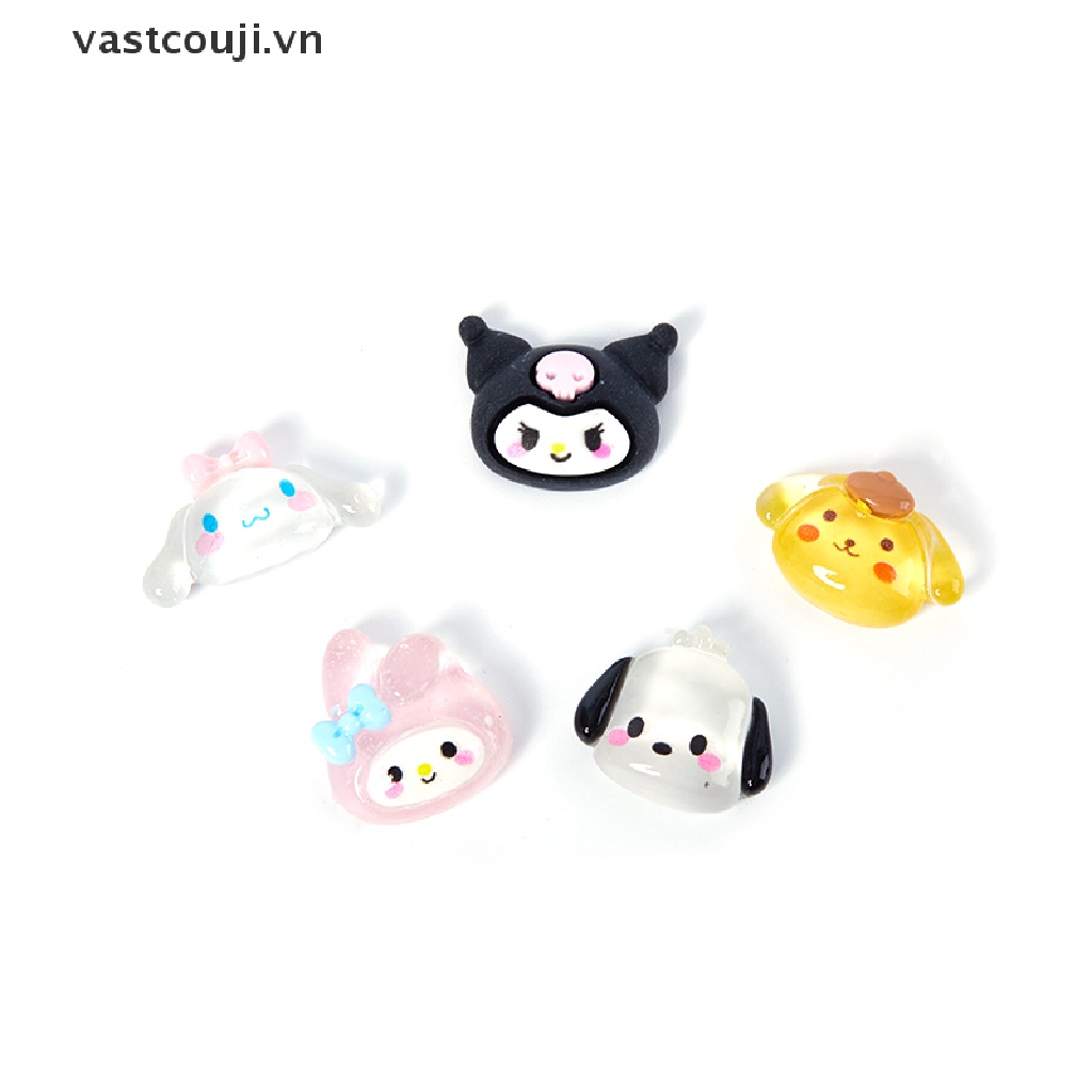 Set 10 Phụ Kiện Đồ Chơi Hình Động Vật Hoạt Hình Bằng Resin Dễ Thương Trang Trí Ốp Điện Thoại