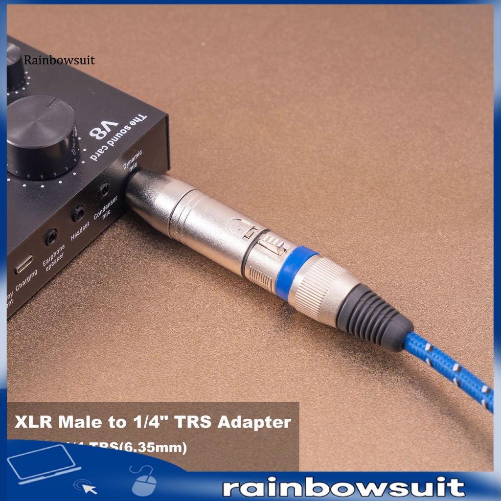 Đầu Nối Âm Thanh Chuyển Đổi Giắc Cắm 1 / 4 TRS 6.35mm XLR 3 Chấu Chuyên Dụng