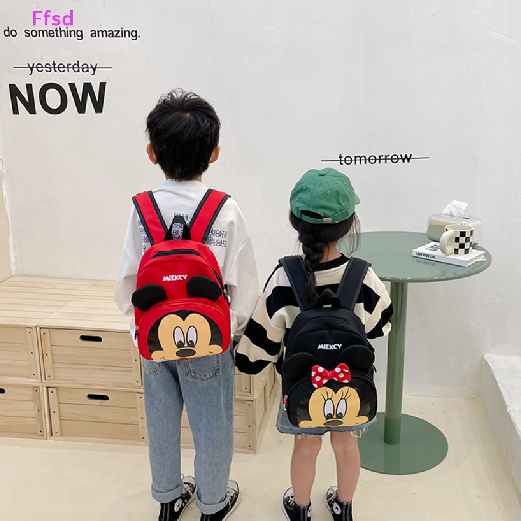 {Ffsd} Ba Lô Đi Học / Du Lịch Hình Tai Chuột Hoạt Hình Dễ Thương Cho Bé * Bán Chạy