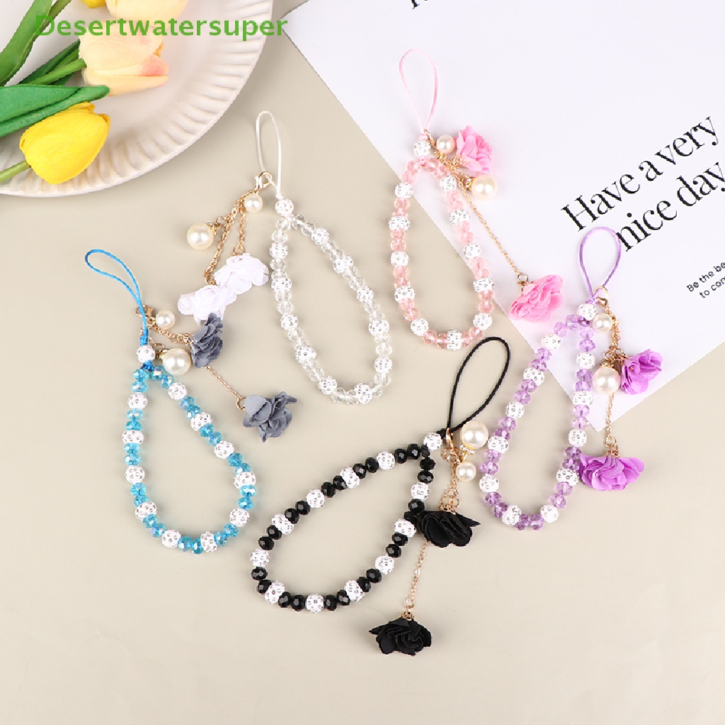 Dây Đeo Điện Thoại / Chìa Khóa / Vòng Tay Chuỗi Hạt Chống Thất Lạc Hình Hoa Xinh Xắn