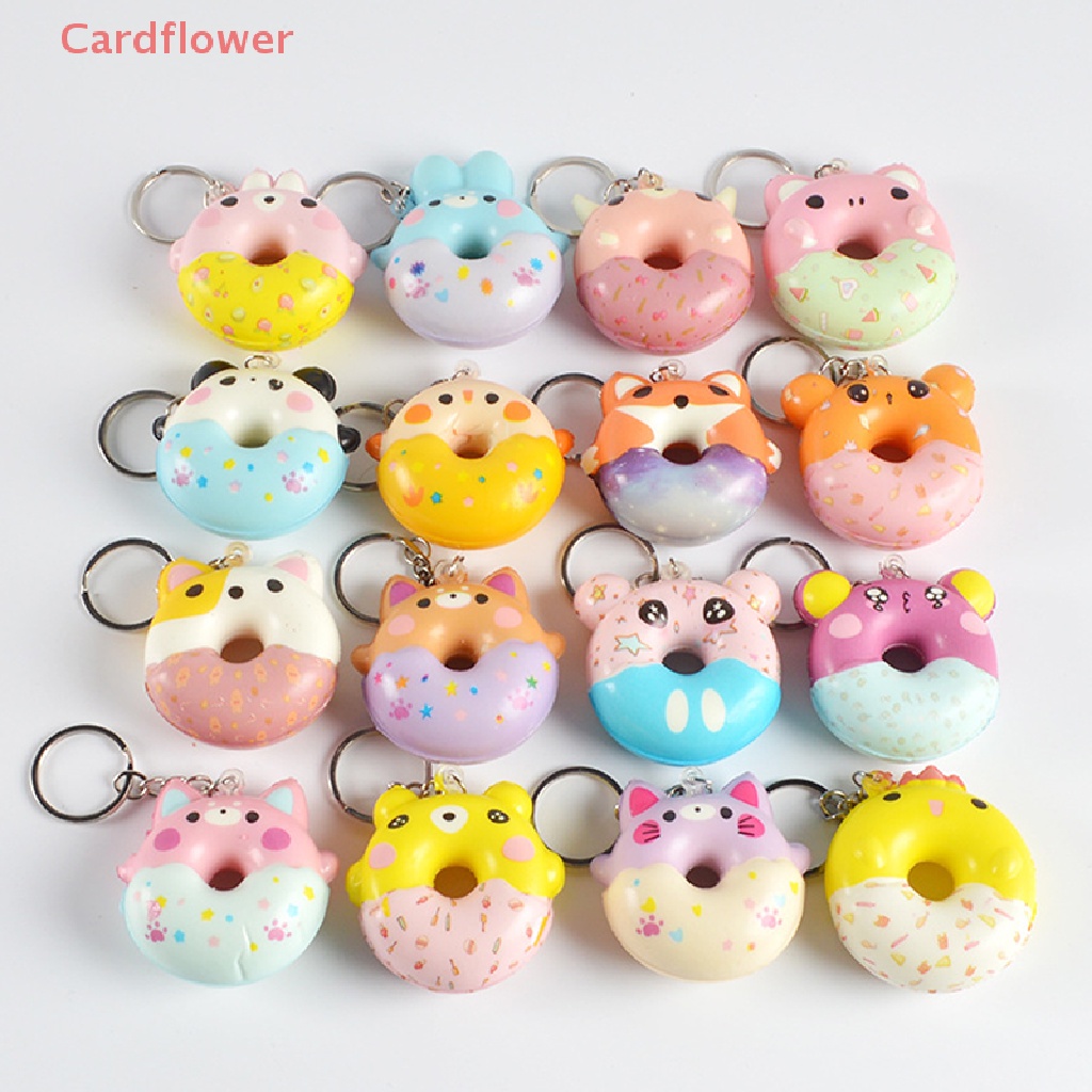 Đồ Chơi Móc Khóa Hình Bánh Donut Bóp Xả Stress Mới