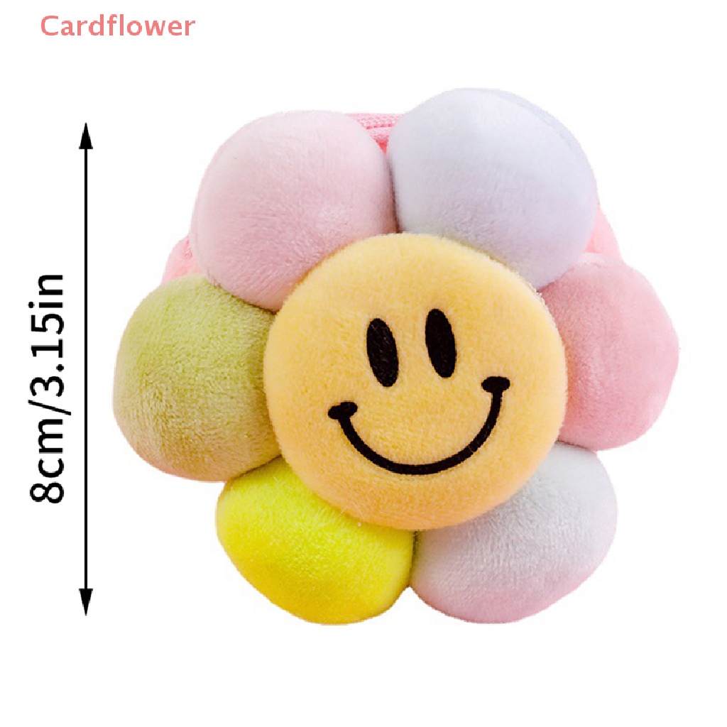 < Cardflower > Mặt Dây Chuyền Hình Hoa Hướng Dương / Mưa Nhồi Bông Mềm Mại Nhiều Màu Sắc Dễ Thương Làm Móc Khóa Túi Quà Sinh Nhật