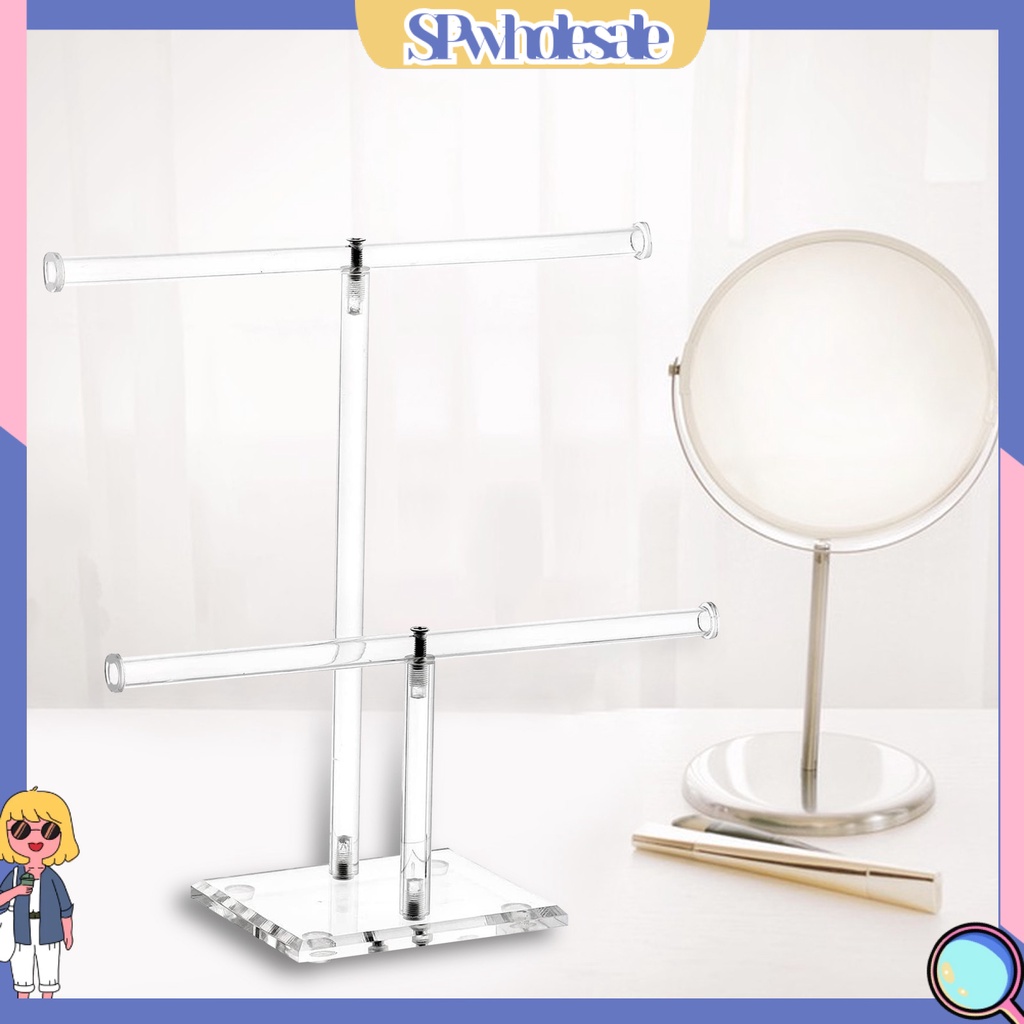 <SPwholesale> Giá Đỡ Trưng Bày Trang Sức Hình Chữ T Bằng Acrylic Trong Suốt