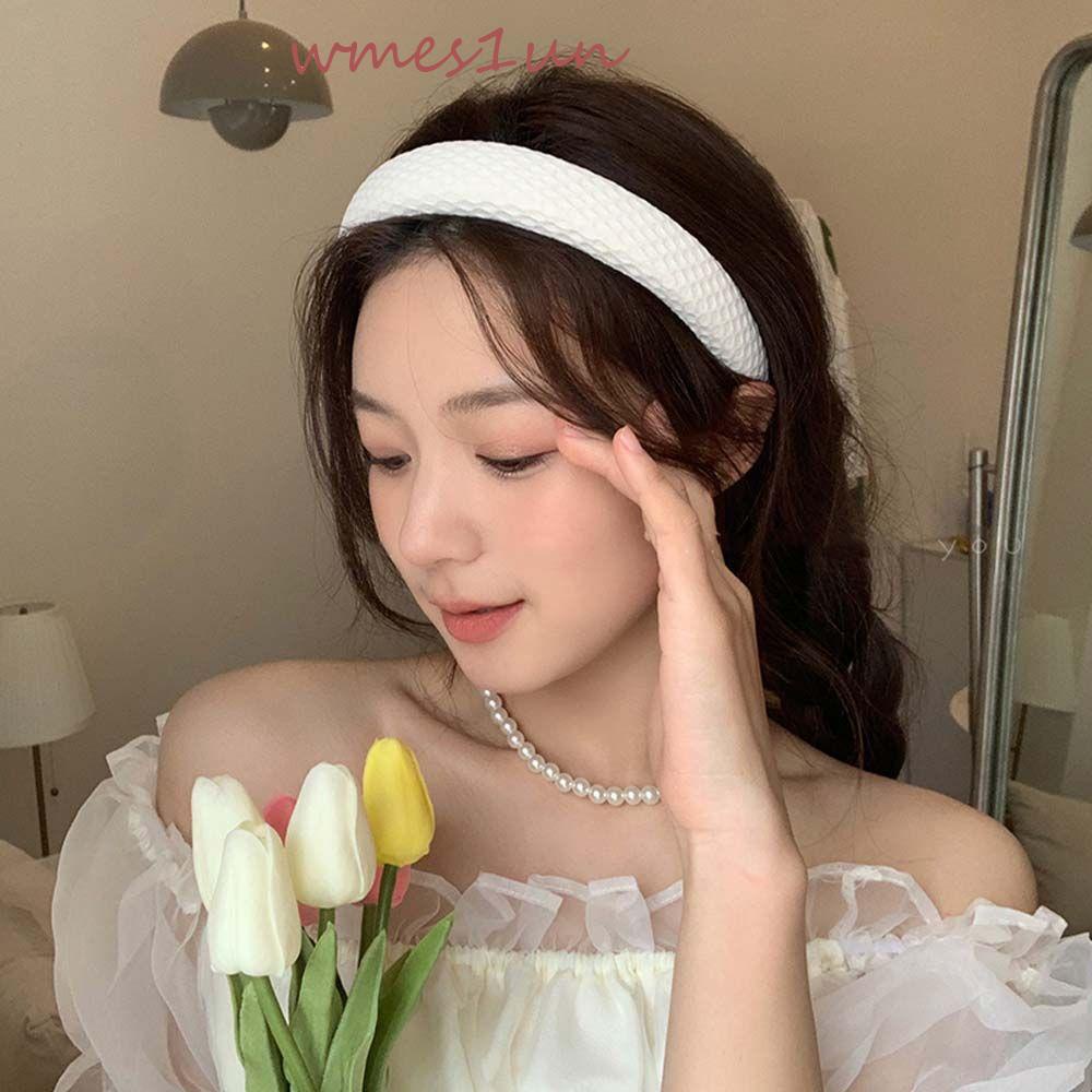 Băng Đô Cài Tóc Vành Rộng Họa Tiết Kẻ Sọc Màu Kẹo Ngọt WMES15H Kiểu Pháp Dễ Thương Cho Bạn Gái