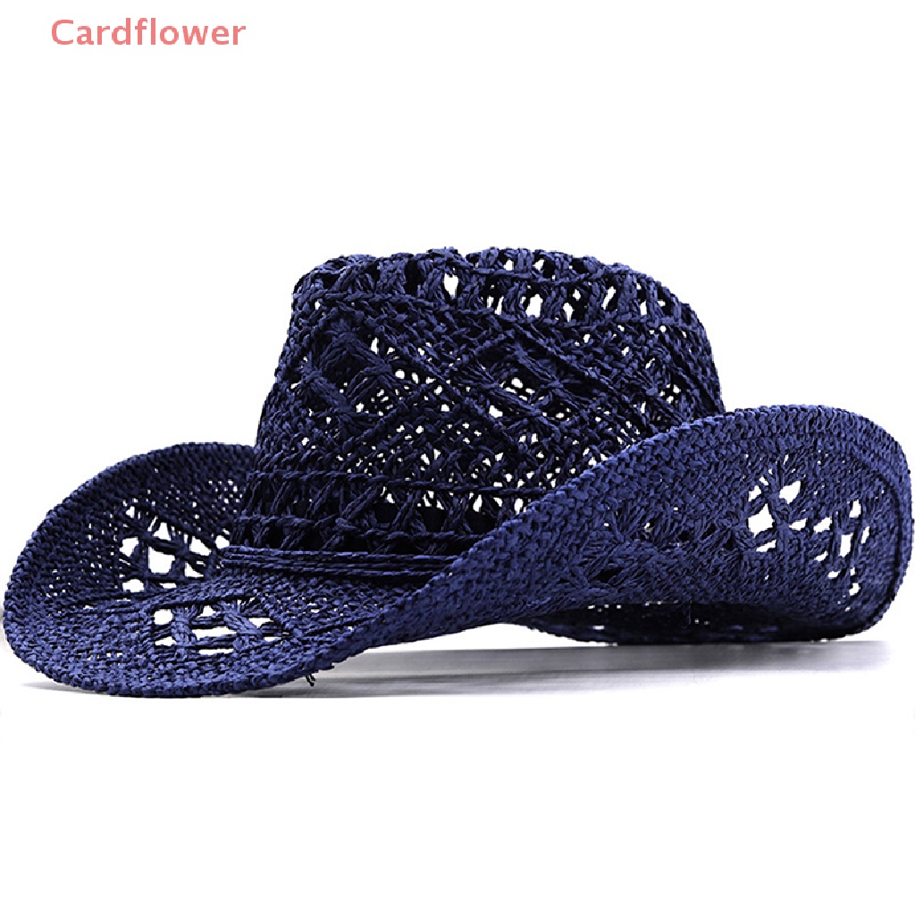 1 Chiếc Mũ Cao Bồi Đan Rơm Thủ Công Thường Ngày Cho Nam Và Nữ Mới