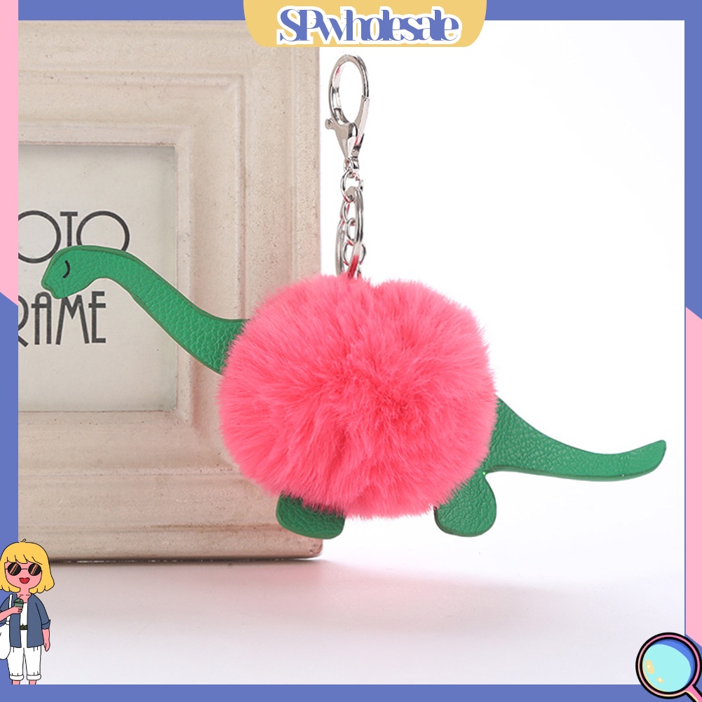 <SPwholesale> Móc Khóa Hình Khủng Long Có Bóng Lông Dễ Thương