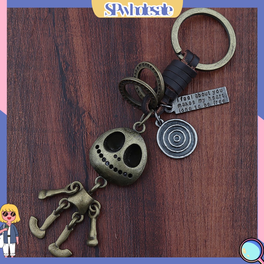 <SPwholesale> Móc Khóa Hình Đầu Lâu Mini Phong Cách Retro