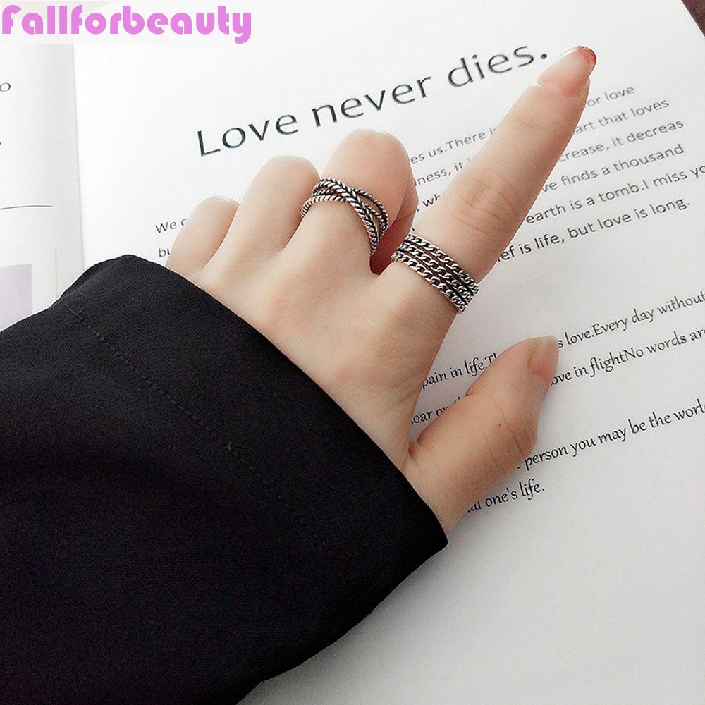 Nhẫn Dạng Dây Xích Xoắn Phong Cách Cổ Điển Thời Trang Cho Nữ