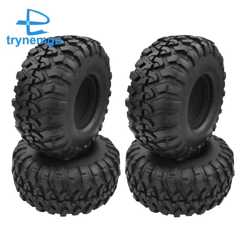 Bộ 4 Bánh Xe Cao Su 118mm 1.9 Cho Xe Điều Khiển Từ Xa Traxxas TRX4 D90 Axial SCX10 II III Wraith Redcat MST 1 / 10