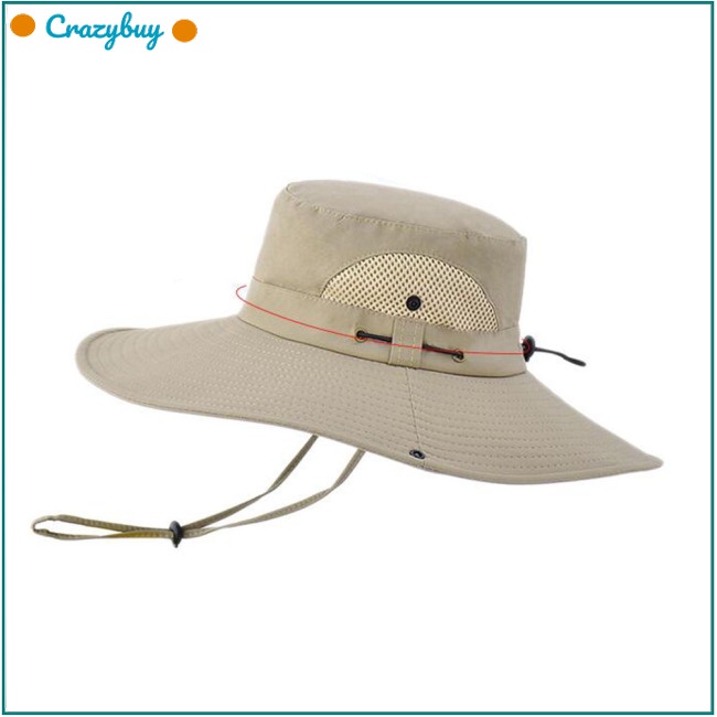 Mũ Tai Bèo Chống Nắng Vành Rộng Thời Trang Mùa Hè Cho Nam Khi Đạp Xe / Leo Núi