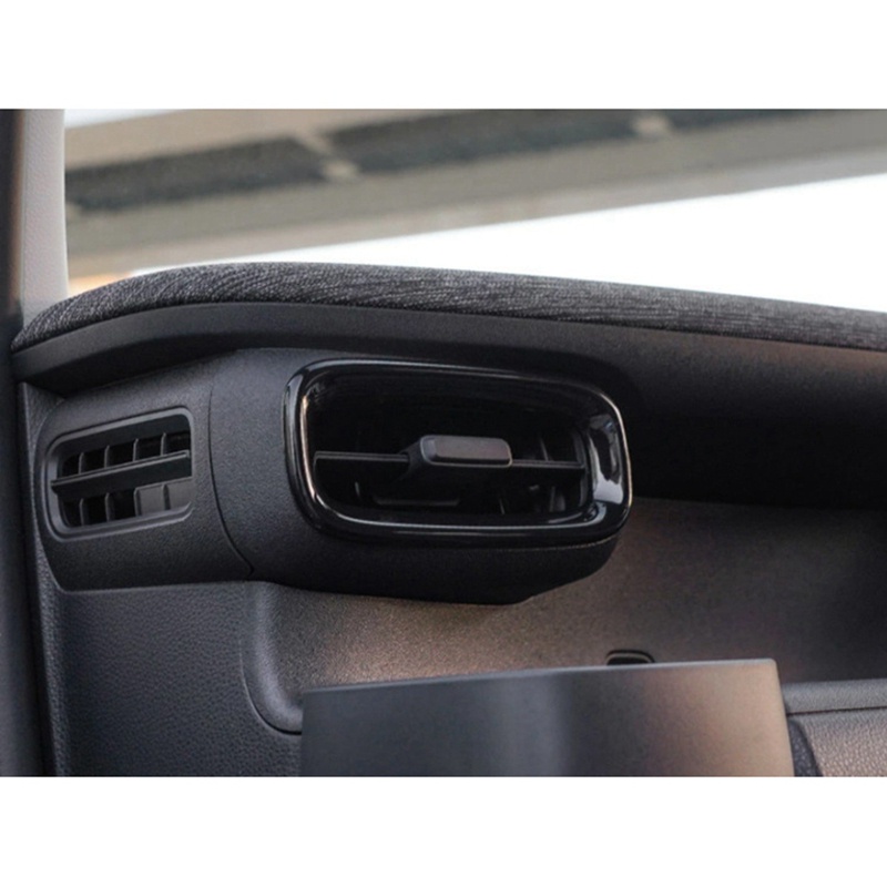 Khung Trang Trí Máy Điều Hòa Màu Đen Bóng Cho Toyota Sienta 2023 +