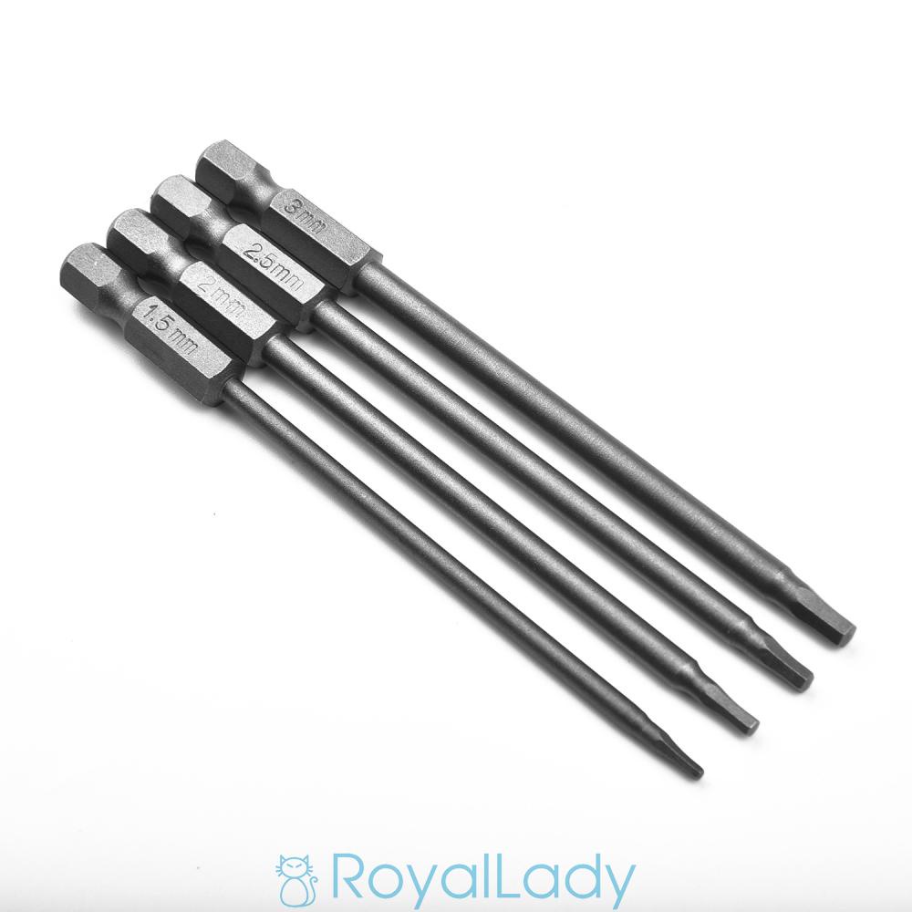 1 / 4 Đầu Tua Vít Lục Giác 1.5 / 2.0 / 2.5 / 3.0mm