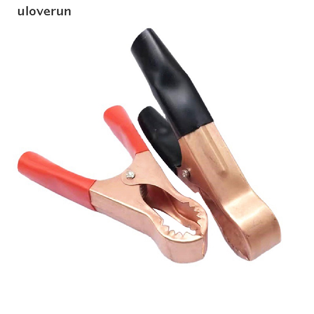 Set 2 Kẹp Cá Sấu Thử Điện 30A Màu Đỏ + Đen Chuyên Dụng