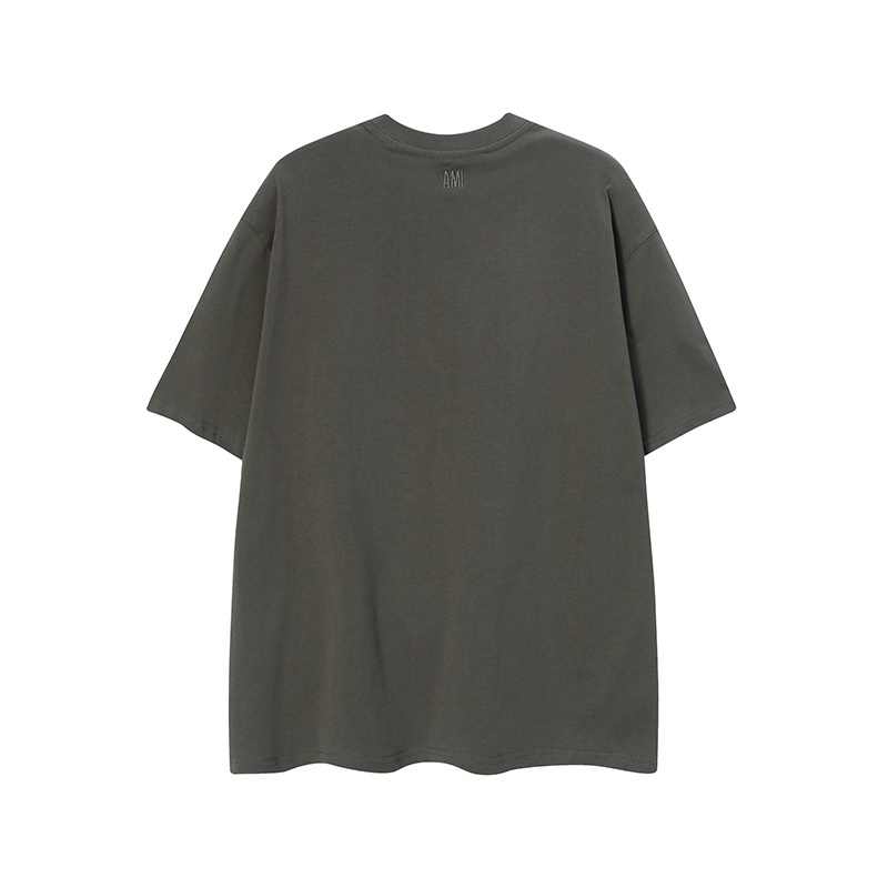 Áo Thun Cotton Plus Size Tay Ngắn Thêu Họa Tiết Ngực Cho Nam Nữ