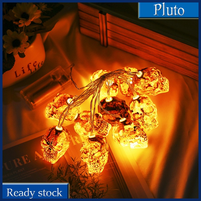 Dây Đèn Led Hình Đầu Lâu Trang Trí Halloween Độc Đáo