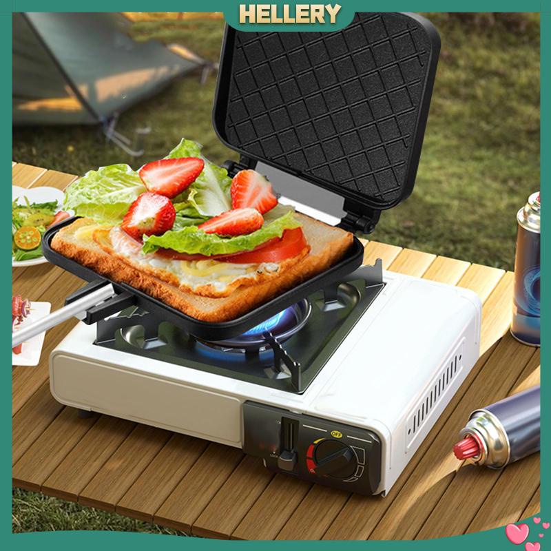 Khuôn Làm Bánh Sandwich Với Tay Cầm Có Thể Tháo Rời Tiện Dụng Cho Gia Đình / Dã Ngoại