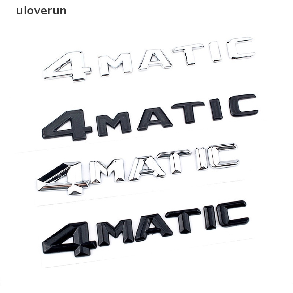 1 Bộ Miếng Dán 3D Bằng ABS In Logo Chữ Dùng Trang Trí Đuôi Xe Hơi 4MATIC
