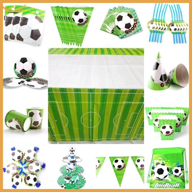 Bộ Đĩa Ăn Họa Tiết Bóng Đá Hoạt Hình Dùng Làm Quà Tặng Cho Bé