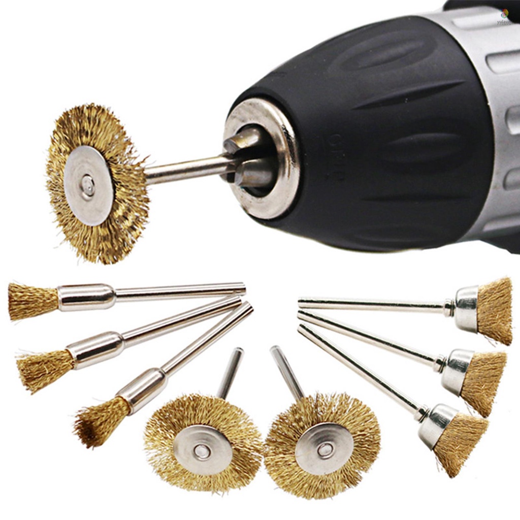 Set 47 Chổi Đánh Bóng Sợi Thép Đồng Thau Chất Lượng Cao