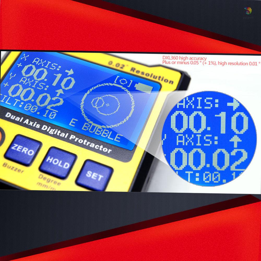 Thước Đo Góc Kỹ Thuật Số 5 Cạnh DXL360 Độ Chính Xác Cao 100-240V 50-60Hz