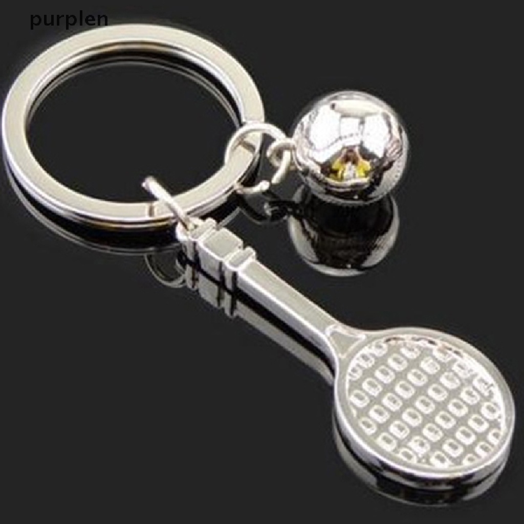 Móc Khóa Kim Loại Hình Quả Cầu Lông 3D Độc Đáo