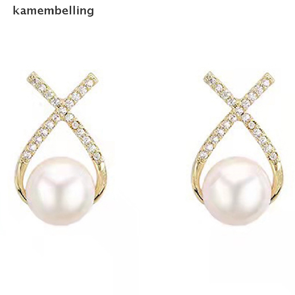 1 Đôi Bông Tai Ngọc Trai Giả Thời Trang Thanh Lịch