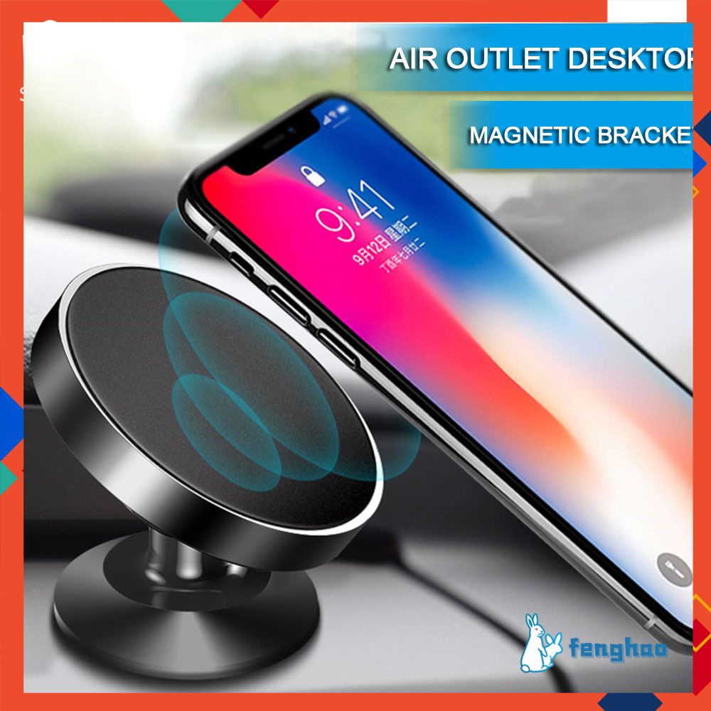 Giá Đỡ Điện Thoại Di Động Trên Ô Tô Giá Đỡ Cốc Hút Gió Từ Tính Xoay 360 Độ Cho Iphone 7X8 Samsung Note 9 Fenghao. Vn