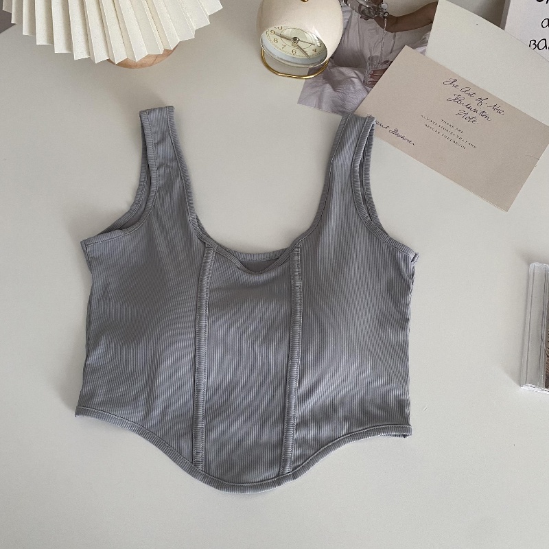 COZOK Áo Hai Dây Dáng Ngắn Form Ôm Thời Trang Quyến Rũ