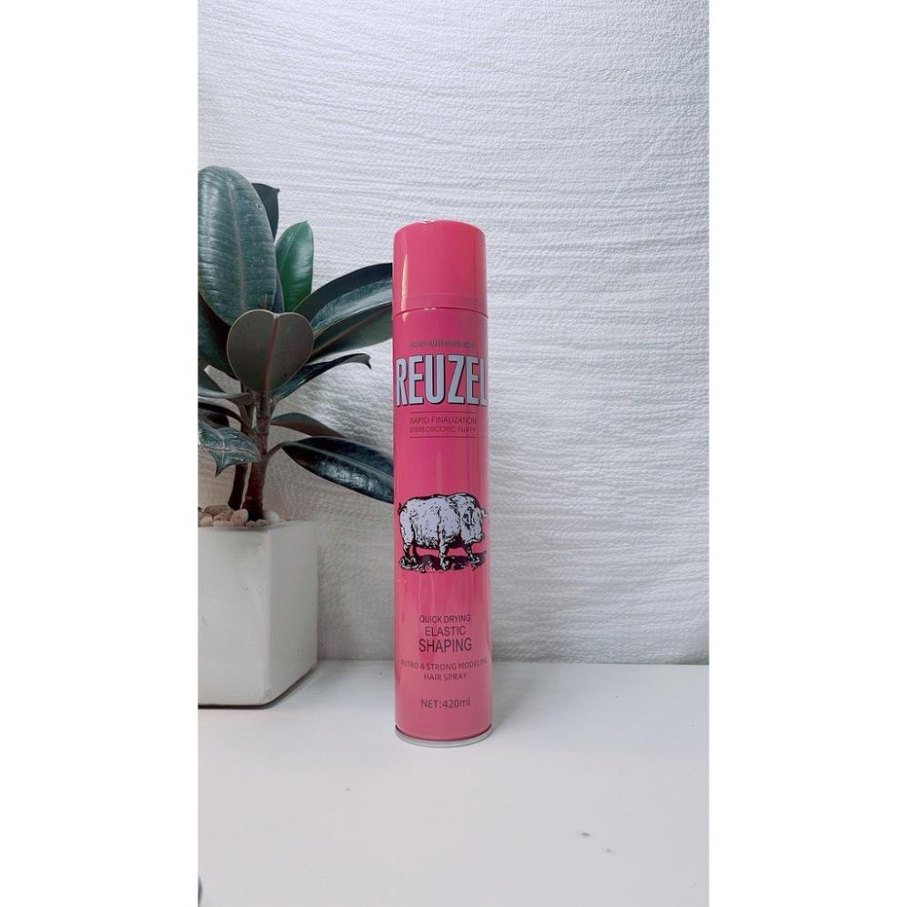 Gôm  Keo Xịt Tóc Reuzel Spray 420ml. Tạo Kiểu Và Giữ Nếp Cho Tóc Giữ Nếp Cho Tóc 24H HÀNG CHÍNH HÃNG - Lm