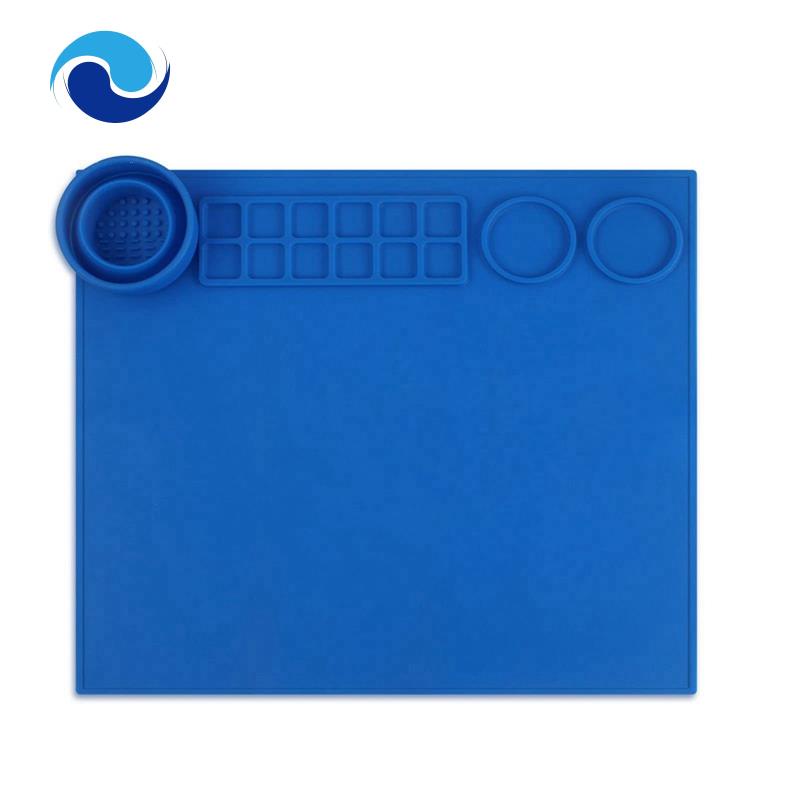 1 Tấm Silicon Chống Dính Chịu Nhiệt Có Thể Gấp Gọn Dùng Để Vẽ Tranh Giá Đỡ