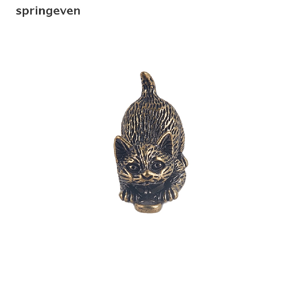 Đế Đốt Trầm Hương Bằng Đồng Thau Hình Mèo Dễ Thương