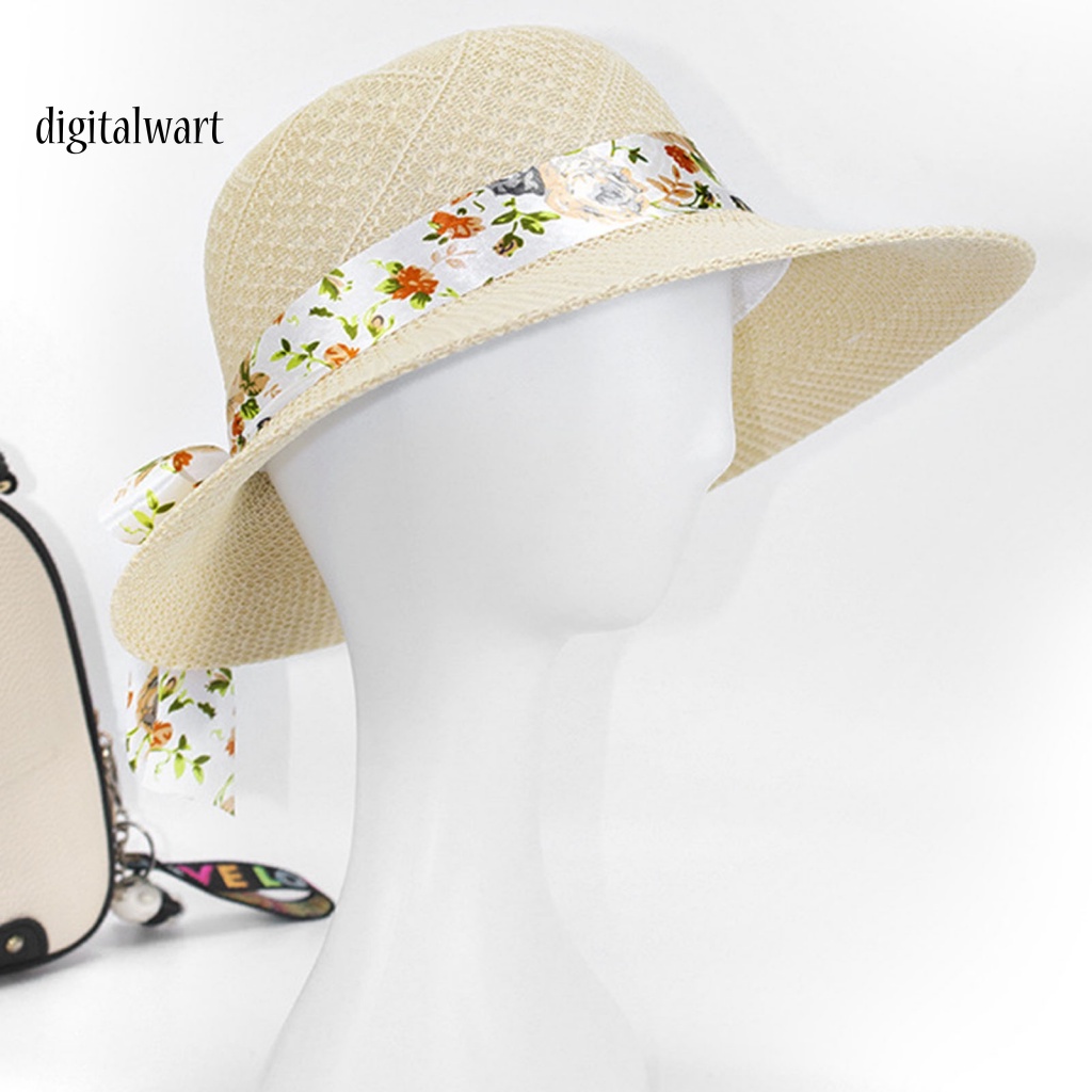 Kỹ Thuật Số| Nón Rộng Vành Thoáng Khí Màu Sắc Đơn Giản Cho Nữ