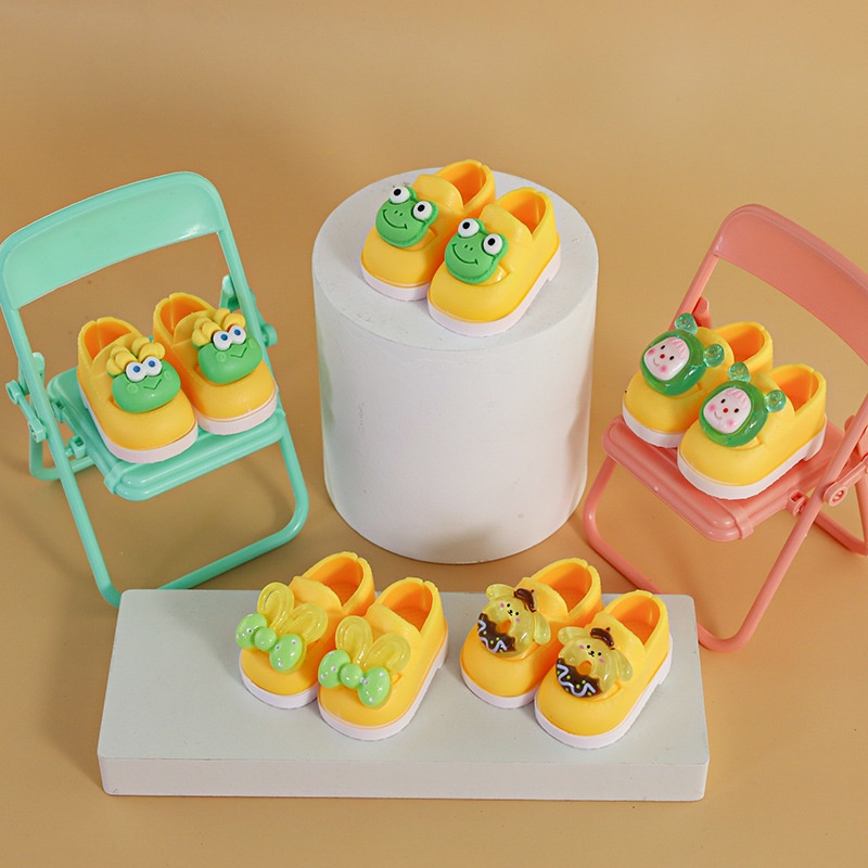 1 Đôi Giày Chất Liệu PVC Cho Búp Bê BJD30 CM  1 / 6