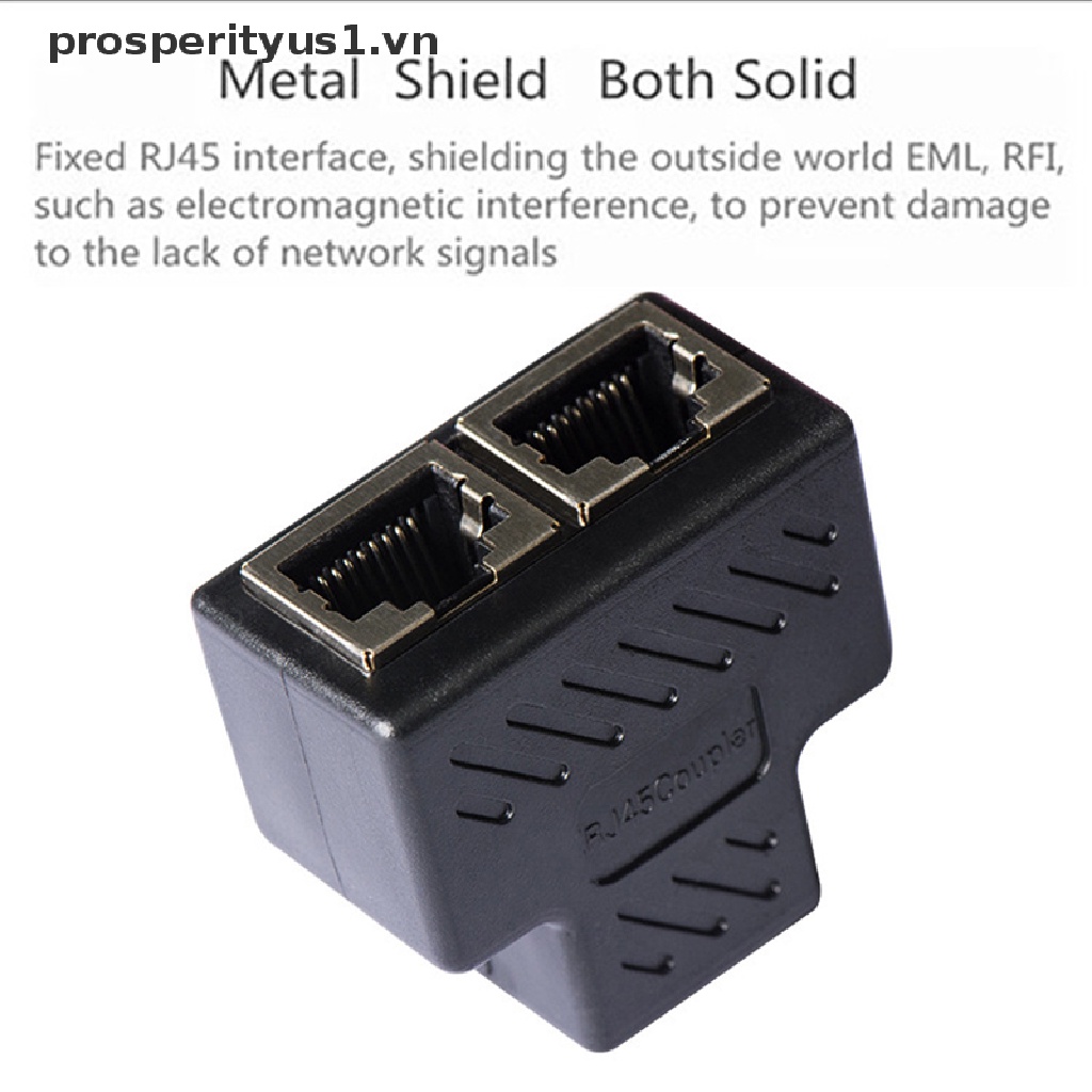 1 Cặp Đầu Nối Mạng Ba Chiều RJ45 prosperityus1