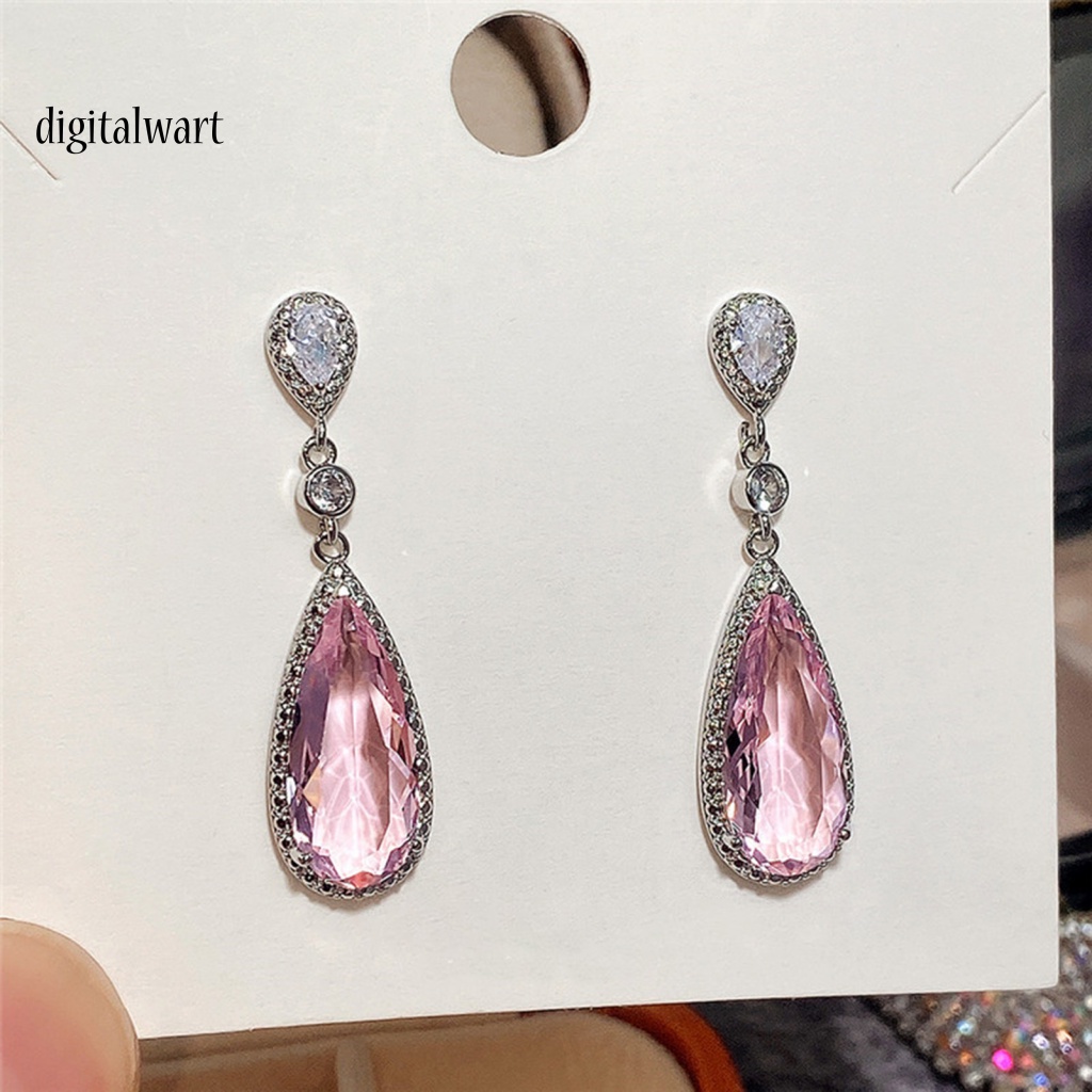 Kỹ Thuật Số| 1 Đôi Bông Tai Hình Giọt Nước Dát Đồng Thời Trang