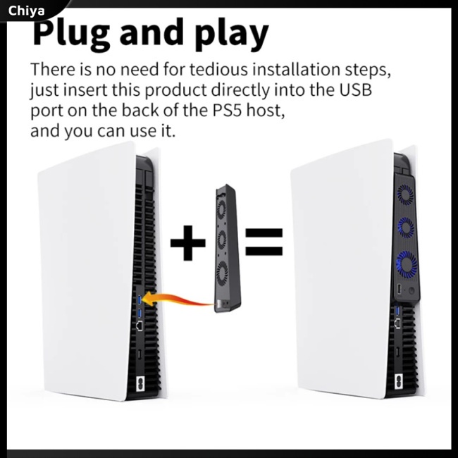 Quạt Làm Mát Hiệu Quả Olygame Với 3 Quạt Làm Mát Siêu Nhỏ Tương Thích Với Ps5 Console Host